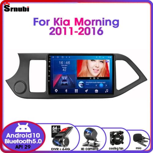 Android 10.0 Car Radio Multimedia Player For KIA PICANTO Morning 2011 - 2016 GPS Navigation 4G 2 Din RDS DSP IPS Screen MP5 DVD