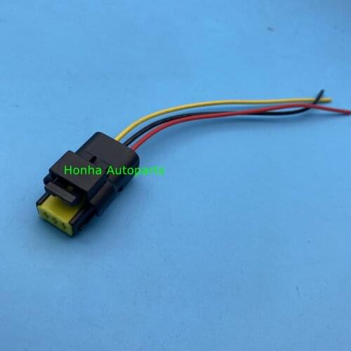 Free shipping 10/20/50/100pcs 3 pin female waterproof automotive sealed connector 1.5 series FCI plug 211PC032S0049 wire harness