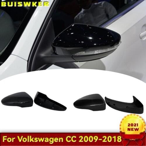 Side Mirror Cover Caps for Volkswagen Golf 6 GTI 7 MK7 R for MK6 Scirocco (Carbon Look) Passat B7 B8 Polo 6R 6C MK5 PLUS