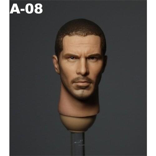 Big Sales Scale 1/6th Christian Bale Movie Superstar Male Head Sculpture For Usual 12inch Doll Action Collectable