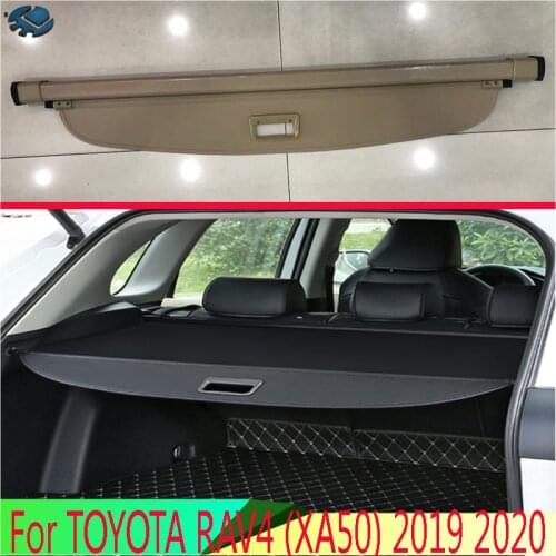 For TOYOTA Rav4 (XA50) 2019 2020 Aluminum+Canvas Rear Cargo Cover privacy Trunk Screen Security Shield shade Accessories