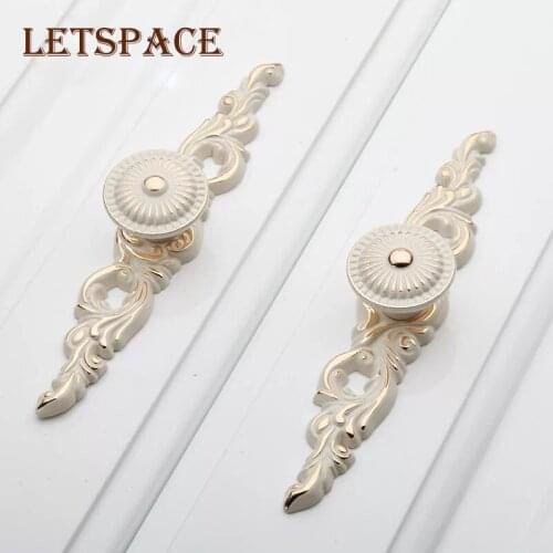 European style European ivory white cabinet pastoral bedside cupboard handle lovely fresh Princess house furniture pull handle