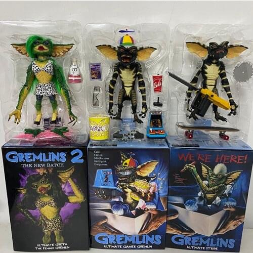 Female Greta Gremlins Figure NECA Elf Little Monsters Ultimate Deluxe Edition Joint Movable Gremlin Figures Toys Gift