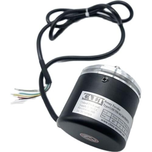 GHST58 series Free shipping high resolution 2048--5000ppr pulse 58mm outer diameter incremental rotary encoder voltage output