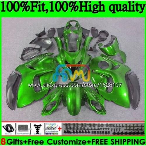 Injection For SUZUKI Hayabusa GSXR1300 08 ALL Green new 09 10 11 12 56BS.57 GSX-R1300 GSXR 1300 2008 2009 2010 2011 2012 Fairing