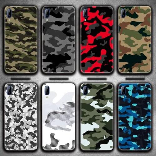 Camouflage Pattern Camo military Army Phone Case For Vivo Y91c Y17 Y51 Y67 Y55 Y7s Y81 Y19 Y97 Y93 V17 vivos5