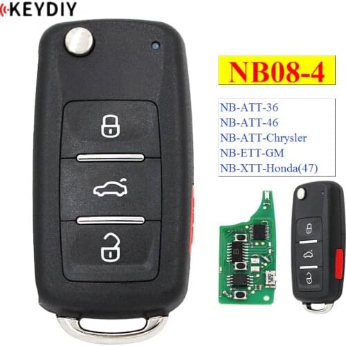 KEYDIY 4 Button Multi-functional Remote Control NB08-3+1 NB08-4 NB Series Universal for KD900 URG200 KD-X2 all functions in one