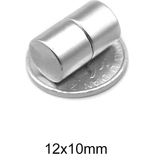2/5/10/20/50PCS 12x10 mm Powerful Magnetic Magnets Strong Permanent Neodymium Magnets 12x10mm Small Round Search Magnet 12*10