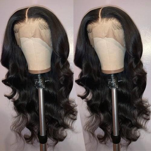 Loose Deep Wave Synthetic Lace Frontal Women Wigs Heat Resistant Fiber Hair Long Black Daily Synthetic Lace Wigs Makeup Wigs