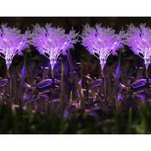 Garden Solar Lights Landscape Lamp Outdoor Waterproof Rime Solar Powered Lawn Lights Backyard Pathway Decoration Garden Light