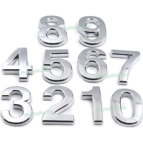 1 Sets 0-9 Number Self-stick Mailbox House Hotel Door Address Digit Street Address Sign DIY