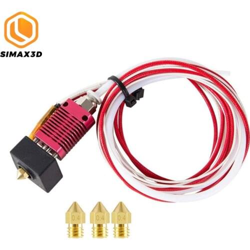 SIMAX3D Upgrades Parts Ender 3 Assembled Extruder Hotend with Capricorn Bowden PTFE Tubing for Creality 3D Ender 3 / Ender 3 Pro