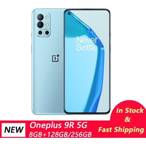 OnePlus 9R 5G Smartphone 8GB 128GB Snapdragon 870 6.55'' 120Hz AMOLED Display 65W Warp 48MP Quad Cams