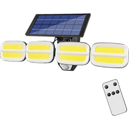 Solar Led Wall Lights Outdoor Waterproof 240 COB 3 Modes PIR Motion Sensor Light Outdoor Garden Driveway Porch Pathway Patio