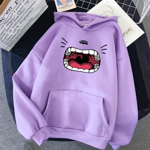Totoro face Hoodies men and Womens Sweatshirts Harajuku Hoodie Sweatshirt Hooded Pullover Tops With Pocket student long sleeve