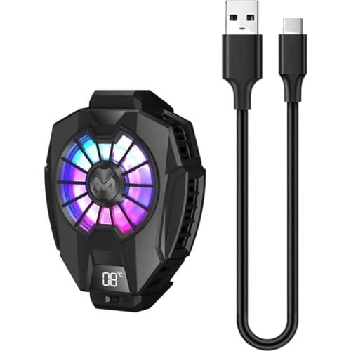 USB Fan Mobile Phone Radiator Phone Cooling Fan Portable Cold Wind Handle Fan For PUGB Phone Cooler Phone Type C Cooler