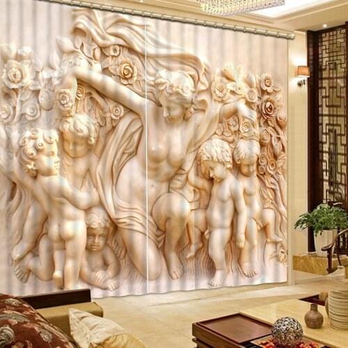 High Quality 3D Printing Curtains Beautiful variety of Lifelike HD Scenery Curtains Bedroom Living Room Printing Curtains CL-094