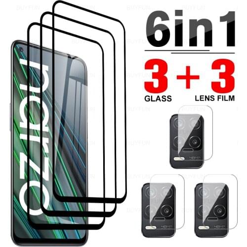 6in1 Full Cover Protective Glass For Narzo 30 5G Lens Film For realme gt neo gt 5g oppo realme 6 7 8 pro 7 8 5g Tempered Glass