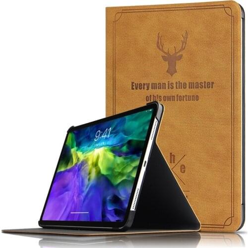 Antlers Pattern PU Leather Protective Flip Stand Case for IPad Pro 12.9 2018 3th New Ipad Pro 12.9 2020 4th A2229 Tablet cover