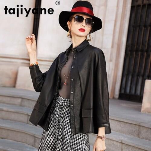 100% Real Leather Jacket Women Geniuine Leather Jacket Ladies Plus Size Sheepskin Coat Womens Jackets Leather Jacket 81014 PY5