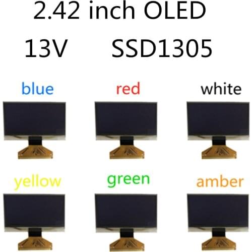 13V SSD1305 SSD1305Z plug Industrial quality 2.4/2.42 inch OLED display 12864 LCD screen highlight device for nivona