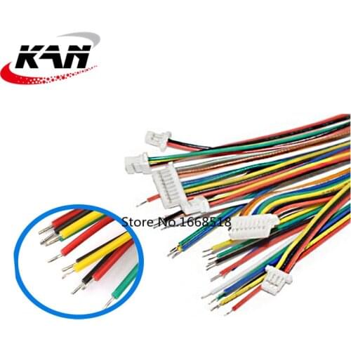 10Pcs SH 1.0 Wire Cable Connector DIY SH1.0 JST 2/3/4/5/6/7/8/9/10 Pin Electronic Line Single Connect Terminal Plug 28AWG 10cm