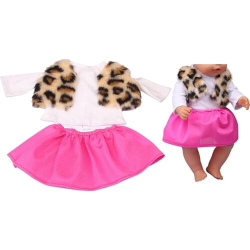 3 Piece Doll Clothes Vest and Skirt Outfits for 18 inch Dolls in the Winter
