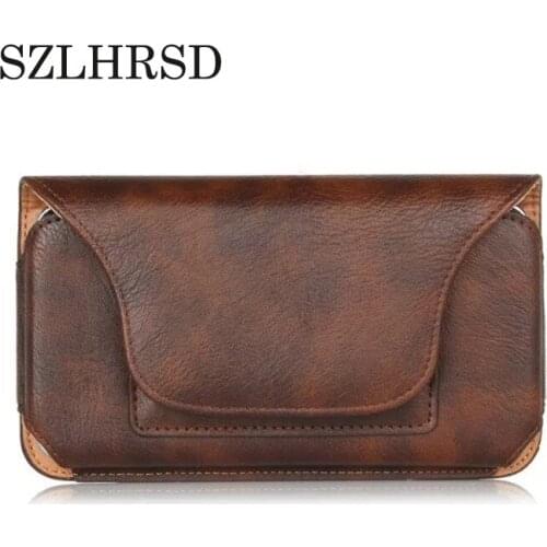 SZLHRSD For VKworld K1 S8 VK7000 Mix3 S3 Cover Leather Case Universal Bag Pouch Phone Case Etui Belt Clip