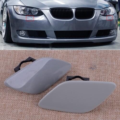 CITALL 1 Pair Headlight Washer Cover Cap Lamp Flap Bumper Trim Fit For BMW 3-Series E92 Coupe E93 Convertible 328i 335i