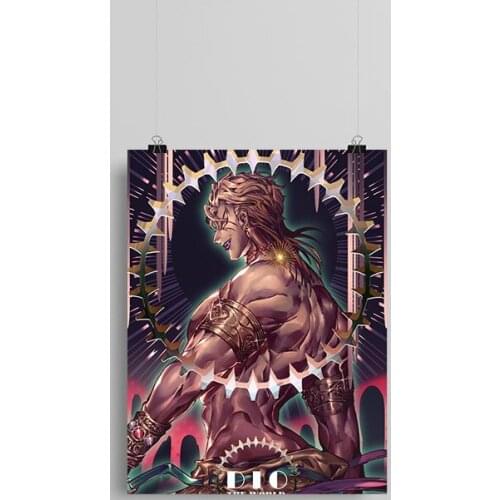 DIO BRANDO JoJos Bizarre anime Canvas poster Painting wall Art decor Living room Bedroom Study Home Decoration Prints