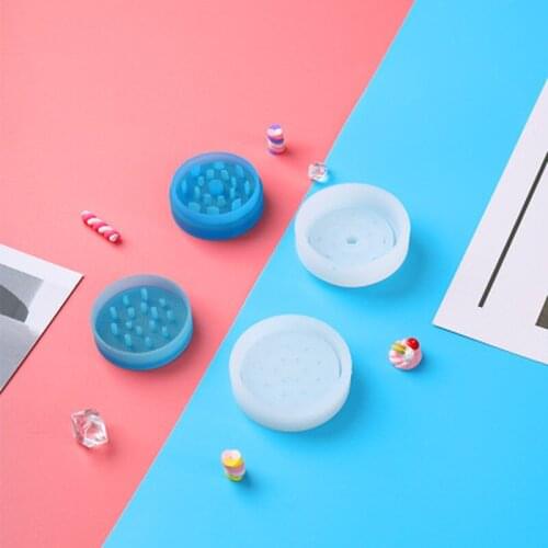 DIY Herb Grinder Tobacco Shredder Epoxy Resin Molds Ashtray Tobacco Grinder Spice Mills Crusher Silicone Mold self-made Box