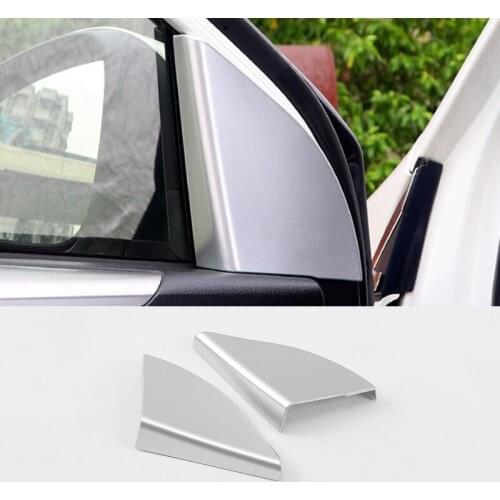 For Toyota RAV4 RAV 4 2016 2017 2018 ABS Matte Car Interior A-pillar Speaker Horn Ring Cover Trim Shell Accessories 2pcs