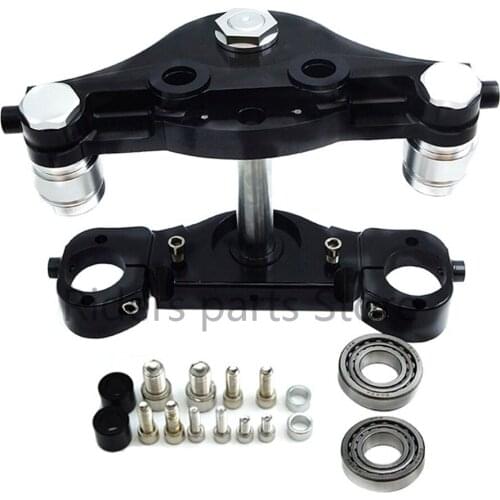 Motorcycle CNC KO Raked 21"/23"/26" Wheel Triple Trees Kits For Harley Touring Electra Stree Road Glide FLT FLHT FLHX 2014-up