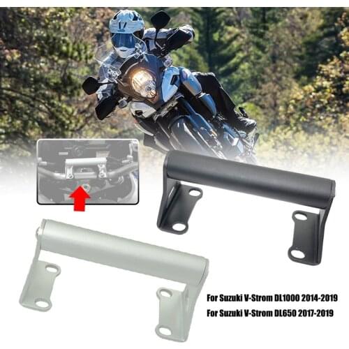 Motorcycle Aluminum Fixing Navigation Bracket GPS Phone Holder For Suzuki V-strom DL1000 DL650 Vstrom DL 650 DL 1000 2014-2019