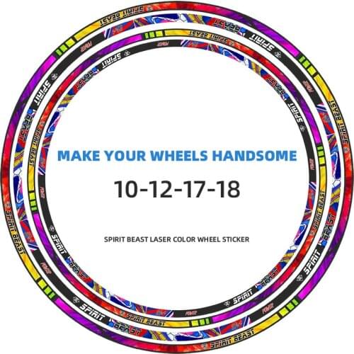 Spirit Beast Motorcycle Wheel Tire Stickers Reflective Rim Tape Wheel Rims Protector Strip For BMW Honda Suzuki Kawasaki Yamaha