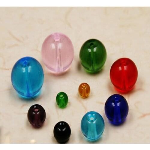 NiceBeads 4MM/6MM/8MM/10MM Glass Beads Loose Spacer Crystal Beads Colorful For DIY Necklace Bracelet Jewelry Making Earrings