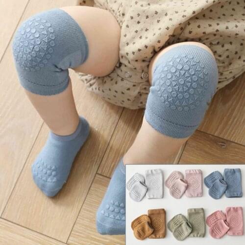 New Summer Childrens Knee Pads Baby Floor Socks Infant Baby Anti-slip Crawling Sports Protection Toddler Socks Set For 0-3 Y