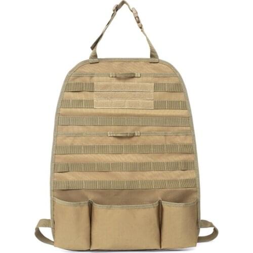 New Tactical Pouch MOLLE Car Seat Back Organizer Backpack Vehicle Panel Car Seat Cover Protector Universal Hunting Accessories