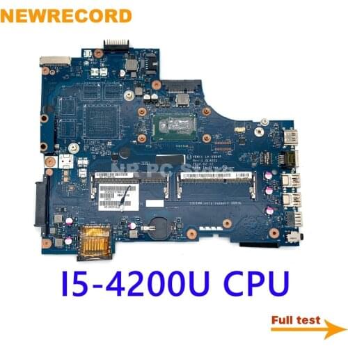 NEWRECORD CN-0W6XCW 0W6XCW W6XCW For Dell l inspiron 17R 5737 3737 laptop Motherboard I5-4200U CPU VBW11 LA-9984P DDR3L