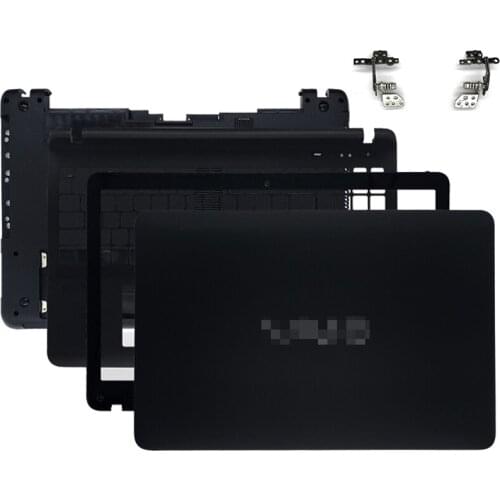 NEW For Sony SVF15 SVF152 SVF153 SVF152a23t FIT15 SVF1541 Series Lcd Back Cover Front Bezel Plamrest Bottom Case No Touch Black