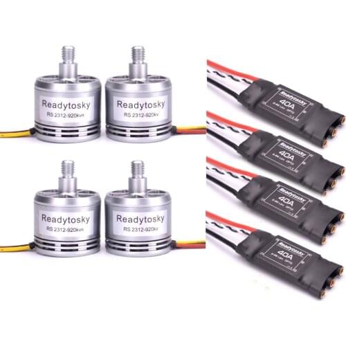 NEW ReadytoSky 40A BLheli OPTO Brushless ESC + 2312 920KV Brushless Motor CW CCW for F450 S500 S550 Quadcopte