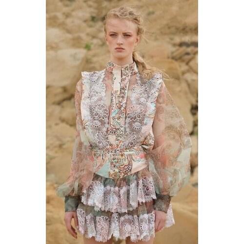 2021 New arrive high quality women blouse and skirt