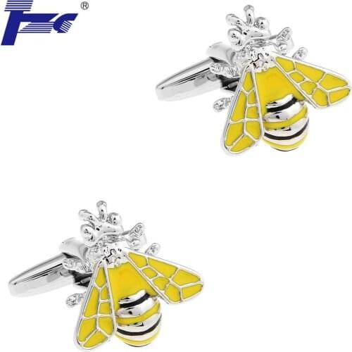 New Arrival Bumblebee Cufflink Cuff Link 2 Pairs Free Shipping Promotion TZG Brand
