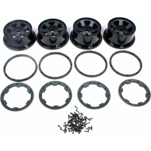 New Wheel Hubs & Beadlocks Set Gen.2 for Rovan Parts 1/5 Scale Gas Rc Baja Tyres Parts 5T
