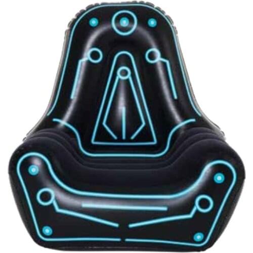 Single Flocking Leisure Inflatable Sofa Outdoor Chair Leisure Beach Portable Lazy Outdoor Beach High Quality Furniture Garden