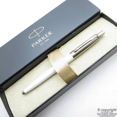 Parker Jotter Original White Ballpoint Pen | İsme Special Pen | Gift Pen