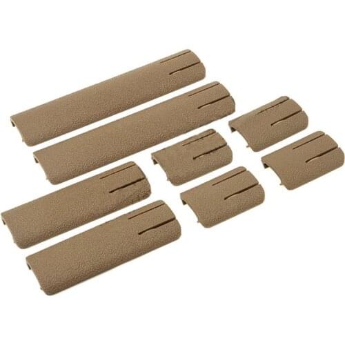 Airsoft Tactical RIS Picatinny / Weaver Rail Cover TD SCAR Panel Deluxe Version for 20mm Rail 8Pcs/Set