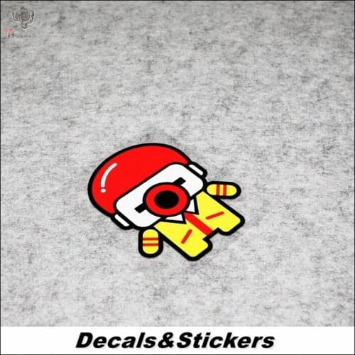 NO.L197 Funny Cartoon Uncle McDonald 3M Reflective Modified Stickers Car Glass Waterproof MOTO GP Decals Racing Motorcycle