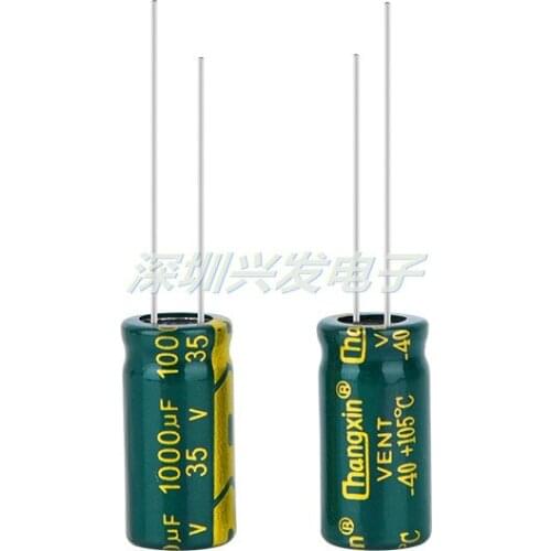 35v1000uf high frequency low resistance liquid crystal power display special electrolytic capacitor 1000uf 35V 10x20