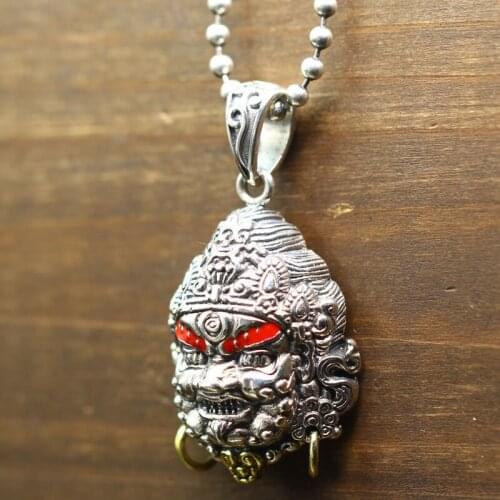 Yellow mammon domineering man sweater chain pendant silver 925 fortune restoring ancient ways of transhipment pendant